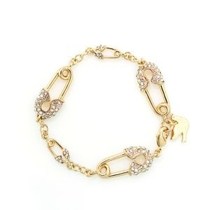 Crystal Safety Pin Bracelet- Includes 3 in pack